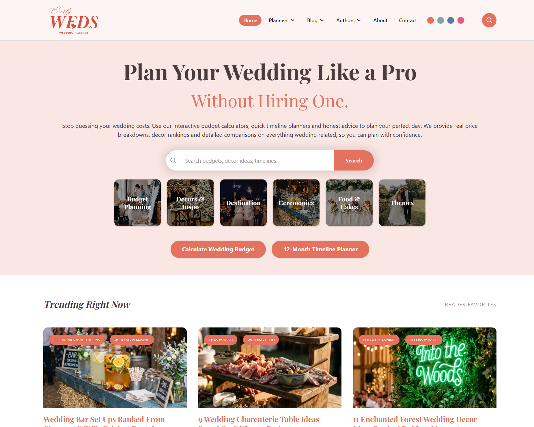 EverlyWEDS website
